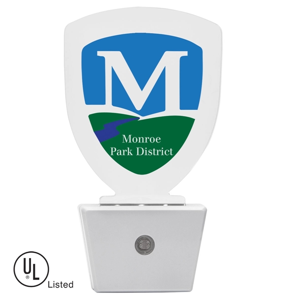 White LED nightlight with energy saving sensor and 90 degree swivel... from ASI 62190 Illini
