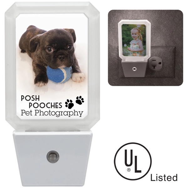 White LED nightlight with energy saving sensor and 90 degree swivel... from ASI 62190 Illini