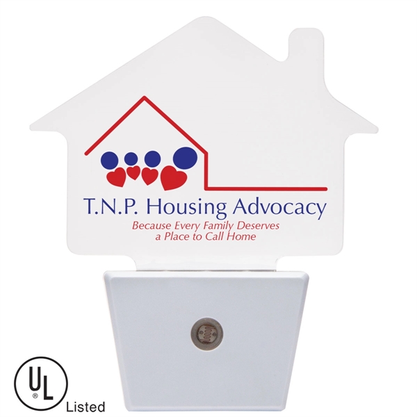 White LED nightlight with energy saving sensor and 90 degree swivel... from ASI 62190 Illini