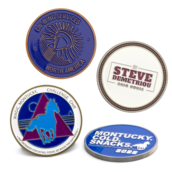 Die struck iron challenge coins with one or two-sided imprints and... from ASI 52263 EMT / EMT EMT EASY