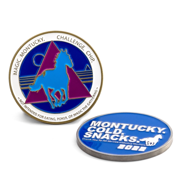 Die struck iron challenge coins with one or two-sided imprints and... from ASI 52263 EMT / EMT EMT EASY