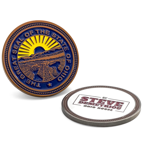 Die struck iron challenge coins with one or two-sided imprints and... from ASI 52263 EMT / EMT EMT EASY