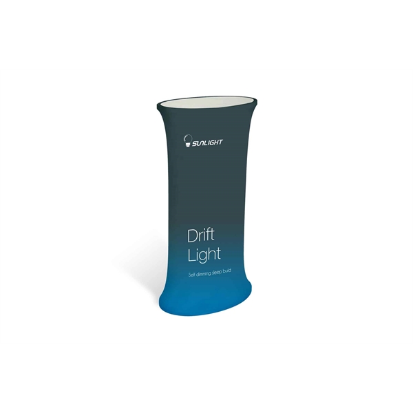 Polyester oval display podium that is easy to assemble and lightweight.... from ASI 49891 Discount Marketing Products