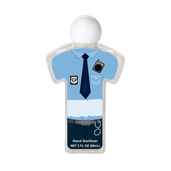 Plastic bottle filled antibacterial hand sanitizer gel with screw-on cap and... from ASI 79530 Prime Line