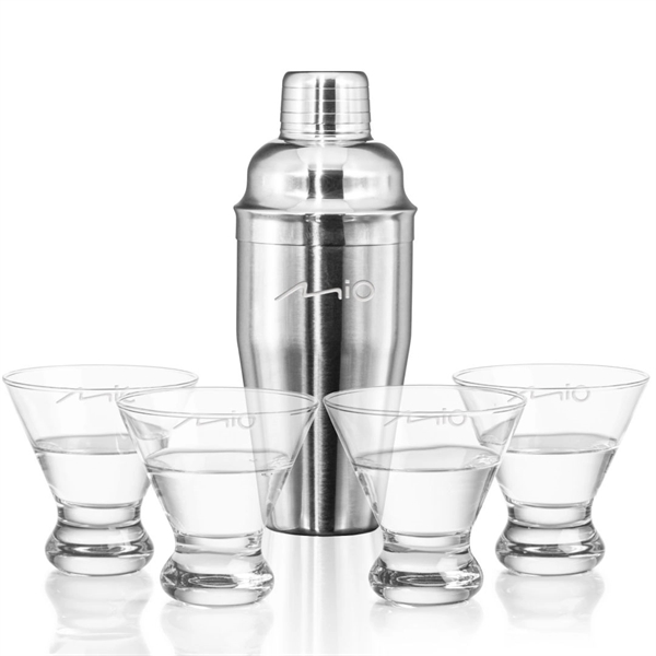 3 piece martini set, includes Connoisseur shaker and two martini glasses.... from ASI 84592 St Regis Group