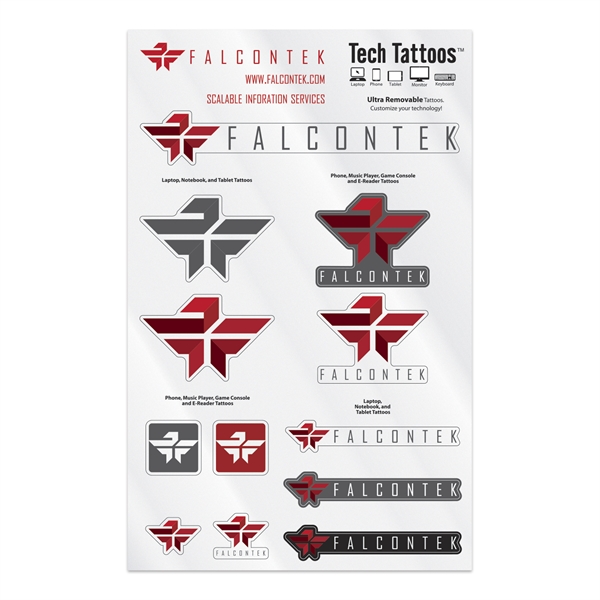 7" x 11" sheet of removable decal for electronics that's made... from ASI 56950 Gill Studios Inc / Gill-Line®