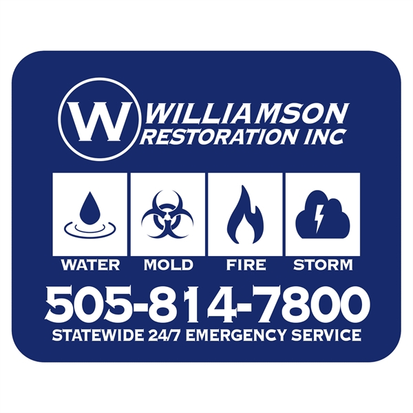 Mouse pad measuring 6" x 7 1/2" with 1/8" foam backing.... from ASI 56950 Gill Studios Inc / Gill-Line®