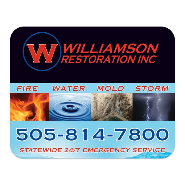 Mouse pad measuring 6" x 7 1/2" with 1/8" foam backing.... from ASI 56950 Gill Studios Inc / Gill-Line®