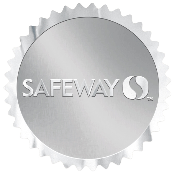 Round Pinked Edge Embossed Foil Roll Seal... from ASI 56950 Gill Studios Inc / Gill-Line®