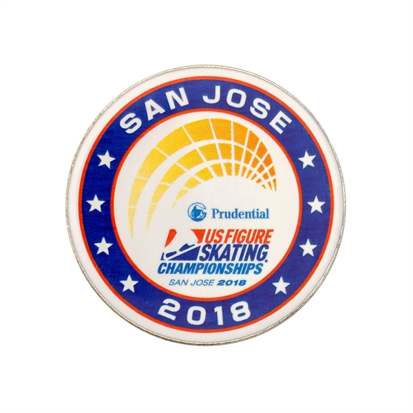 Custom shape die struck brass lapel pin in assorted sizes and... from ASI 52263 EMT