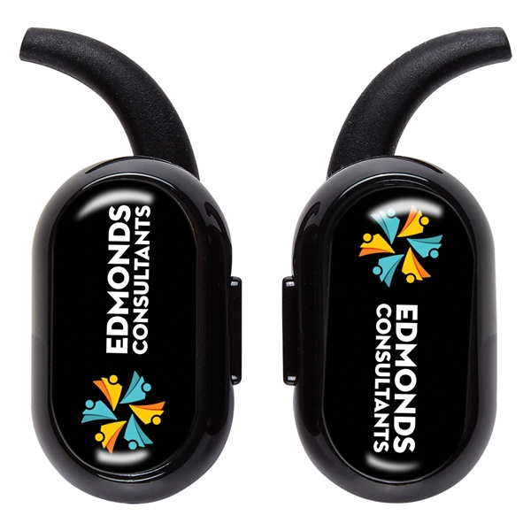 Wireless earbud headphones with high-definition Bluetooth technology and dynamic stereo sound... from ASI 61125 Hit Promotional Products