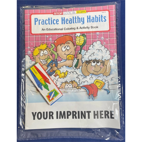 Practice Healthy Habits educational coloring and activity book fun pack.... from ASI 45815 Coloring Book Solutions