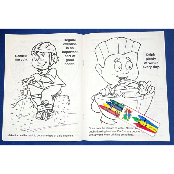 Practice Healthy Habits educational coloring and activity book fun pack.... from ASI 45815 Coloring Book Solutions