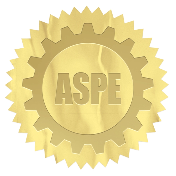 Round pinked edge embossed foil roll seal.... from ASI 56950 Gill Studios Inc / Gill-Line®