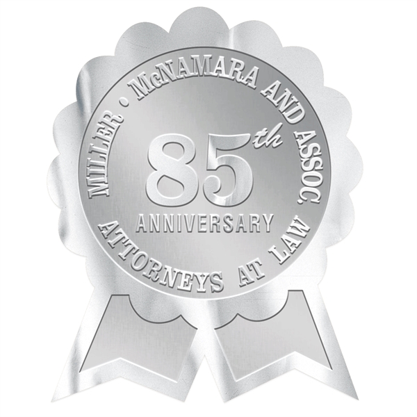 Rosette Ribbon Embossed Foil Roll Seal.... from ASI 56950 Gill Studios Inc / Gill-Line®