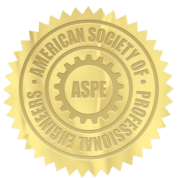 Round pinked edge embossed foil roll seal.... from ASI 56950 Gill Studios Inc / Gill-Line®