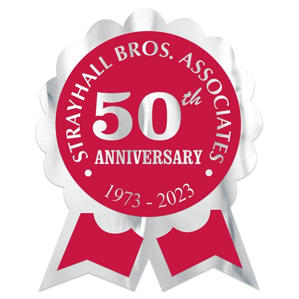 Rosette Ribbon Special Occasion Roll Label.... from ASI 56950 Gill Studios Inc / Gill-Line®