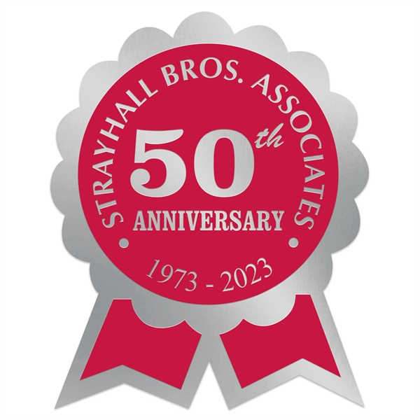 Rosette Ribbon Special Occasion Roll Label.... from ASI 56950 Gill Studios Inc / Gill-Line®