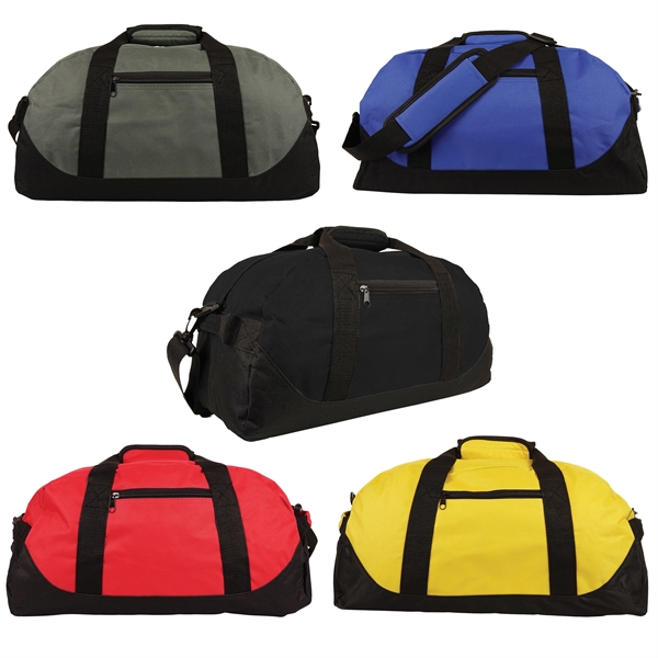 two tone polyester zippered pockets with top carrying handle and side... from ASI 34800 Alstar Creations