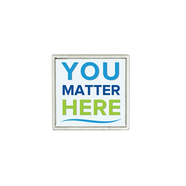 Custom metal lapel pins in assorted shapes and sizes with laminate... from ASI 52263 EMT