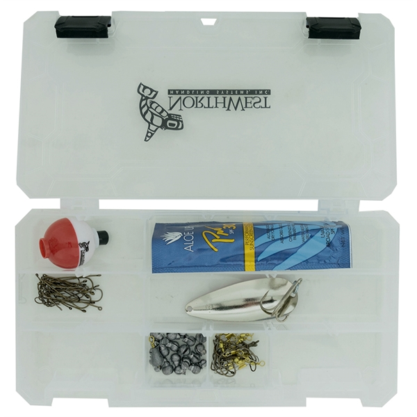 Sunscreen, 75 assorted sinkers, hooks and swivels, classic red and white... from ASI 38120 Ball Pro / Diversified Quality Kitchenware / Ball Pro Promotional Group