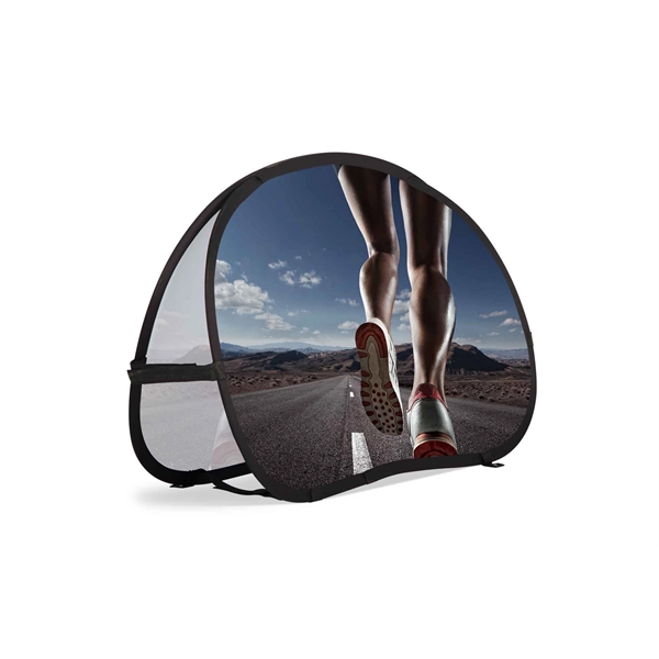 Horizontal pop-out banner that is portable, lightweight and easy to assemble.... from ASI 49891 Discount Marketing Products