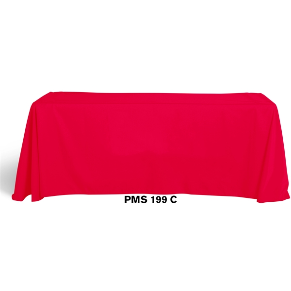 6' Fitted, 4 Sided Dye Sublimated Front Panel Table Cover... from ASI 36558 Aprons, Etc.