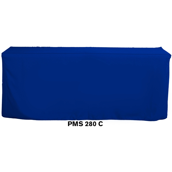 8' Fitted, 4 sided Dye Sublimated Front Panel Table Cover... from ASI 36558 Aprons, Etc.
