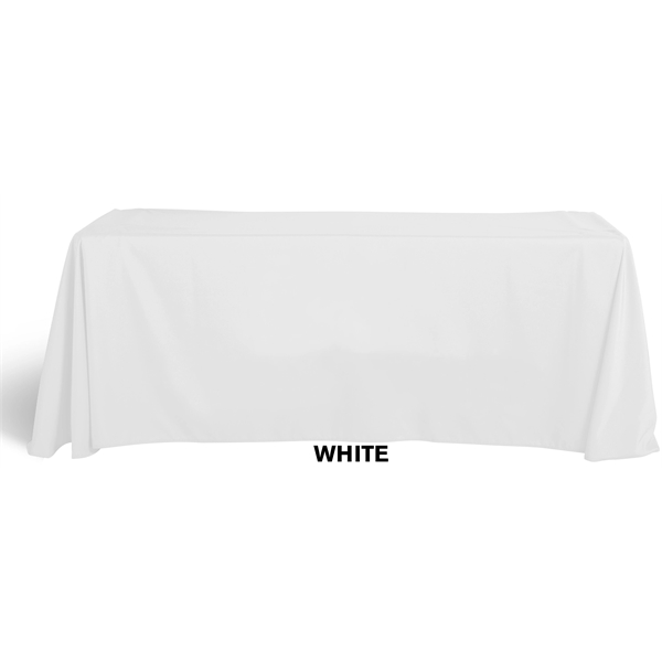 156" x 90" four-sided polyester poplin trade table cover with dye... from ASI 36558 Aprons, Etc.