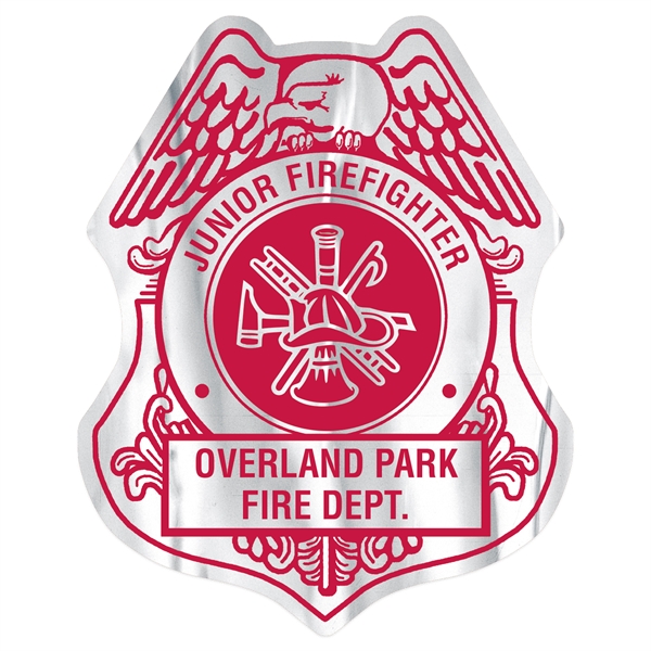 Firefighter Shield Paper Lapel Sticker On Roll.... from ASI 56950 Gill Studios Inc / Gill-Line®