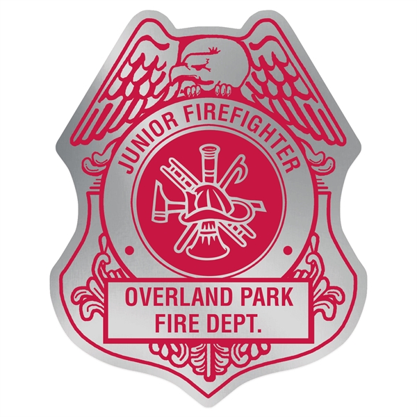 Firefighter Shield Paper Lapel Sticker On Roll.... from ASI 56950 Gill Studios Inc / Gill-Line®
