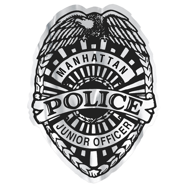 Police Badge Paper Lapel Sticker On Roll.... from ASI 56950 Gill Studios Inc / Gill-Line®