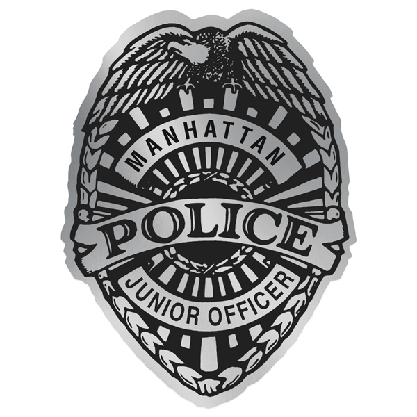 Police Badge Paper Lapel Sticker On Roll.... from ASI 56950 Gill Studios Inc / Gill-Line®