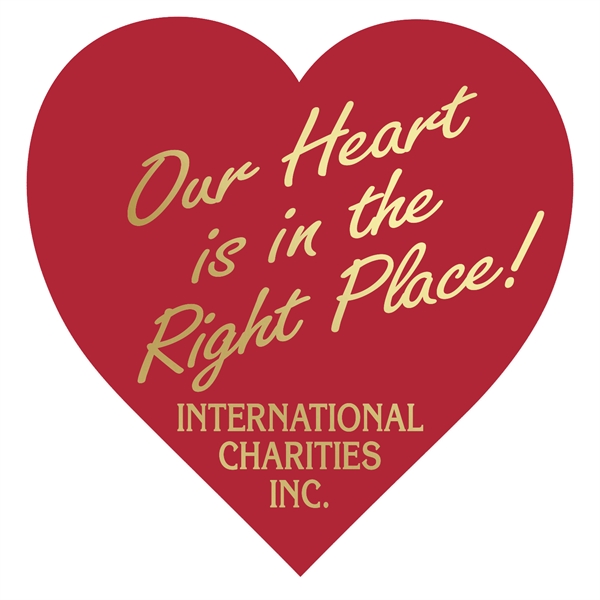 Heart Paper Lapel Sticker On Roll.... from ASI 56950 Gill Studios Inc / Gill-Line®