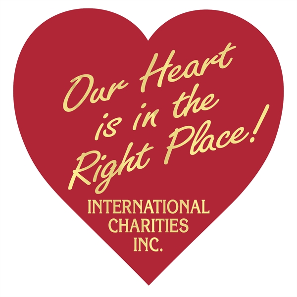 Heart Paper Lapel Sticker On Roll.... from ASI 56950 Gill Studios Inc / Gill-Line®