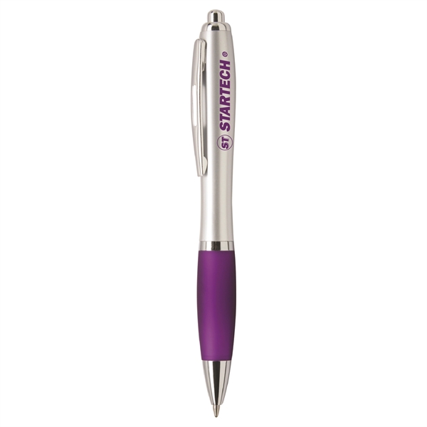 Classic click ballpoint pen with chrome plated plunger, clip, middle ring,... from ASI 30112 ACE Products / Ace Line