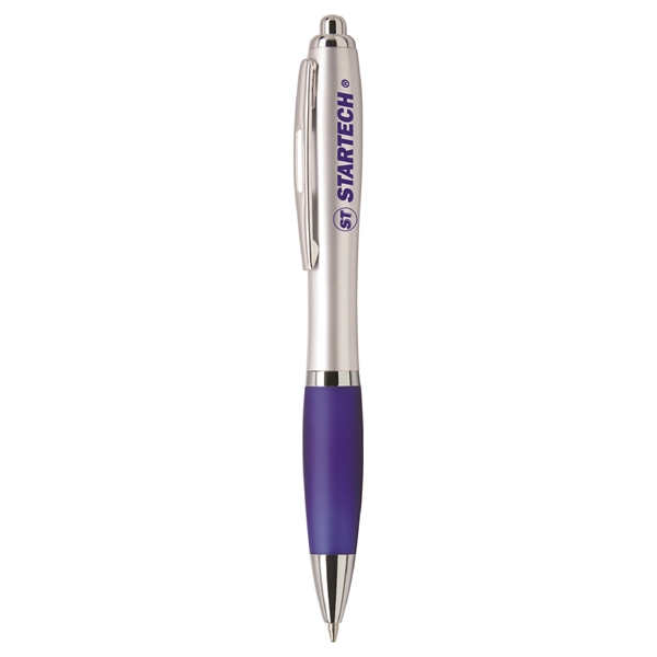 Classic click ballpoint pen with chrome plated plunger, clip, middle ring,... from ASI 30112 ACE Products / Ace Line