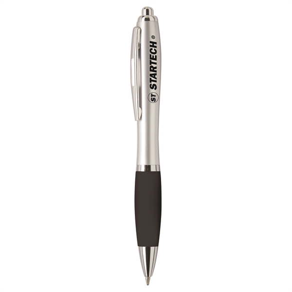 Classic click ballpoint pen with chrome plated plunger, clip, middle ring,... from ASI 30112 ACE Products / Ace Line