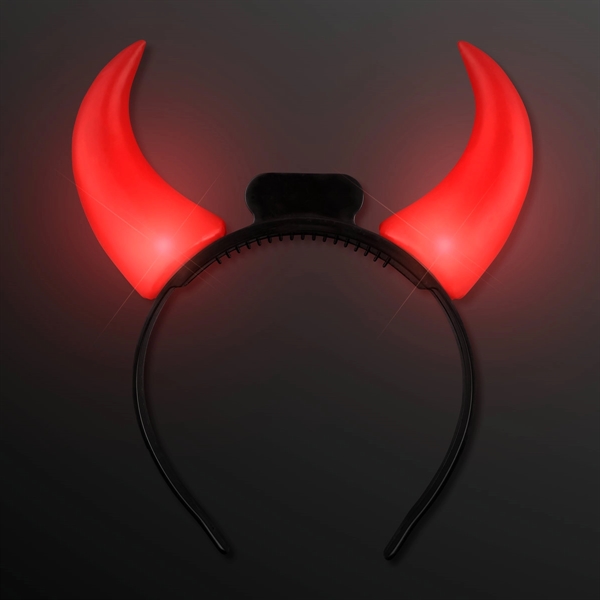 Large Devil Horns Light Up Headband; Blank & Imprint Pricing... from ASI 34194 ALightPromos