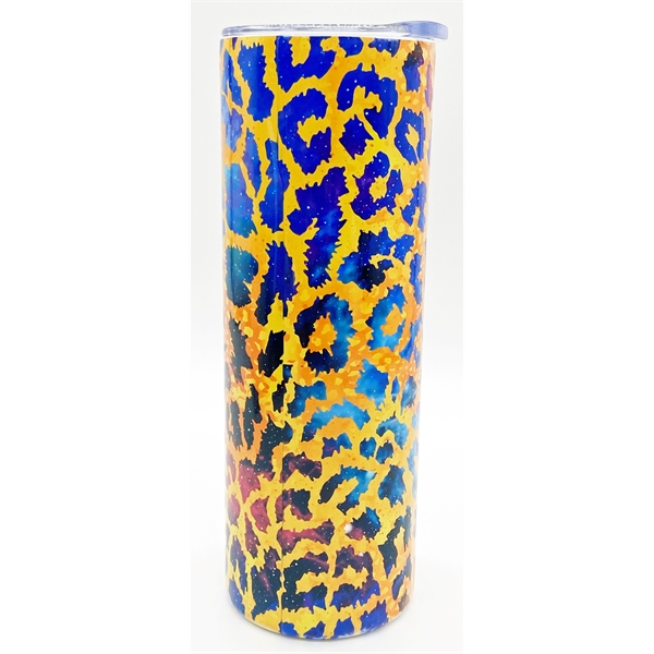 Skinny 20 oz. full color tumbler with straw. Bright and vivid... from ASI 62635 Inno-Vative Solutions Grp LTD