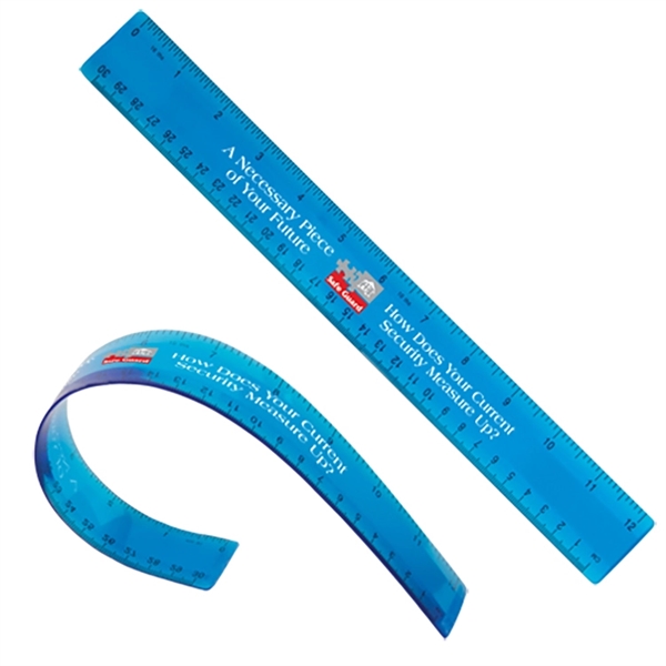 Customizable 12" flexible ruler, available in large array of colors... from ASI 62190 Illini