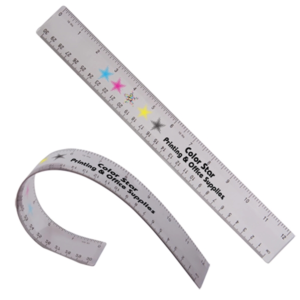 Customizable 12" flexible ruler, available in large array of colors... from ASI 62190 Illini