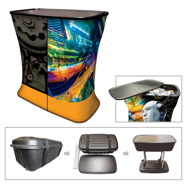 Package includes Trunk, two mini X-Banners, 6' Table Cover, Single Reverse... from ASI 80228 Quinn