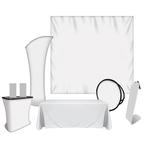 Package includes Trunk, two mini X-Banners, 6' Table Cover, Tower Stand,... from ASI 80228 Quinn