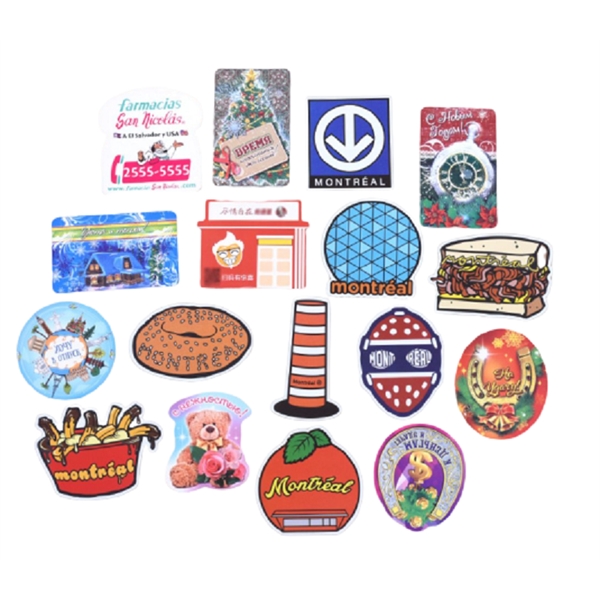 Customized aluminum photo magnet plus full color imprint... from ASI 37218 Athena Promo (tm)