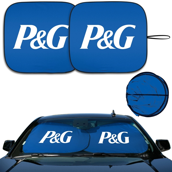 Collapsible fabric sunshade with easy fold pivot system.... from ASI 37586 Auto-Sun-shade/Intertek