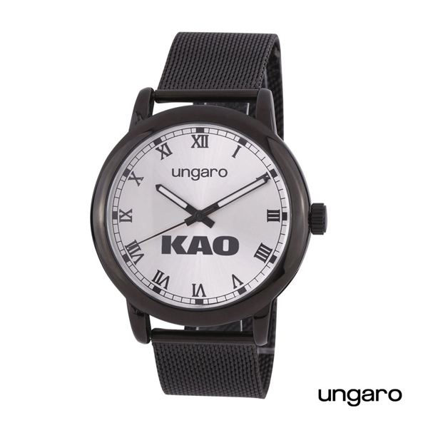 Ungaro® Primo Mesh Watch's dashing crisp metal mesh strap in black... from ASI 84592 St Regis Group