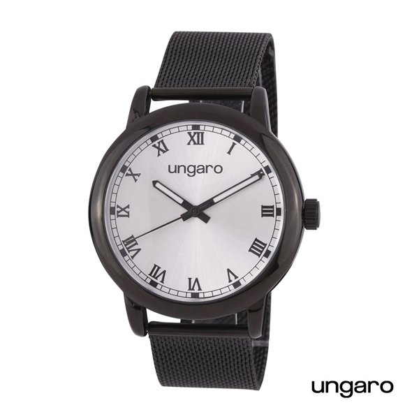 Ungaro® Primo Mesh Watch's dashing crisp metal mesh strap in black... from ASI 84592 St Regis Group