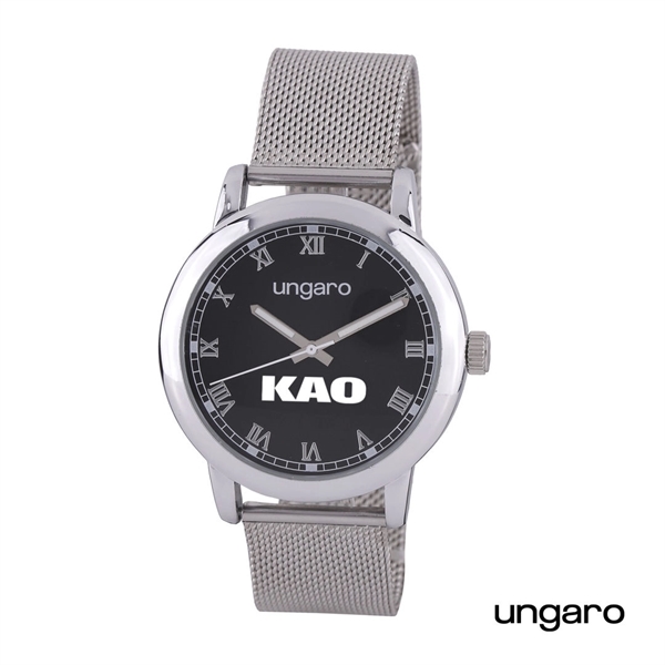Ungaro® Primo Mesh Watch's dashing crisp metal mesh strap in black... from ASI 84592 St Regis Group