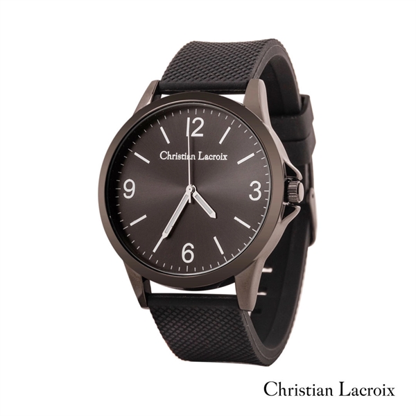 The Christian Lacroix® Lorem Watch in black or rose gold ... from ASI 84592 St Regis Group
